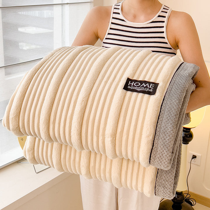 Ultra-Soft Reversible Fleece Blanket Bowlift