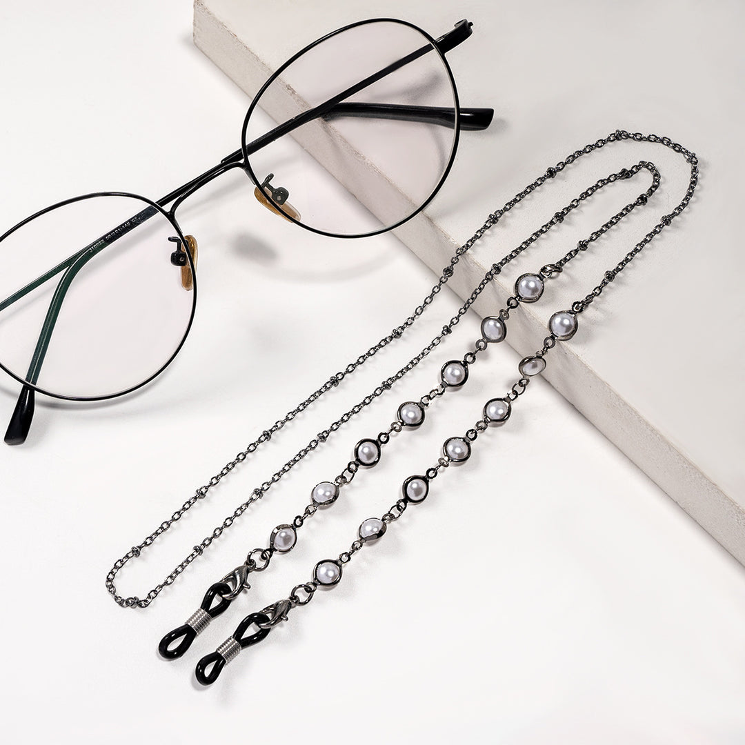 Elegant Pearl-Embellished Glasses Chain Bowlift
