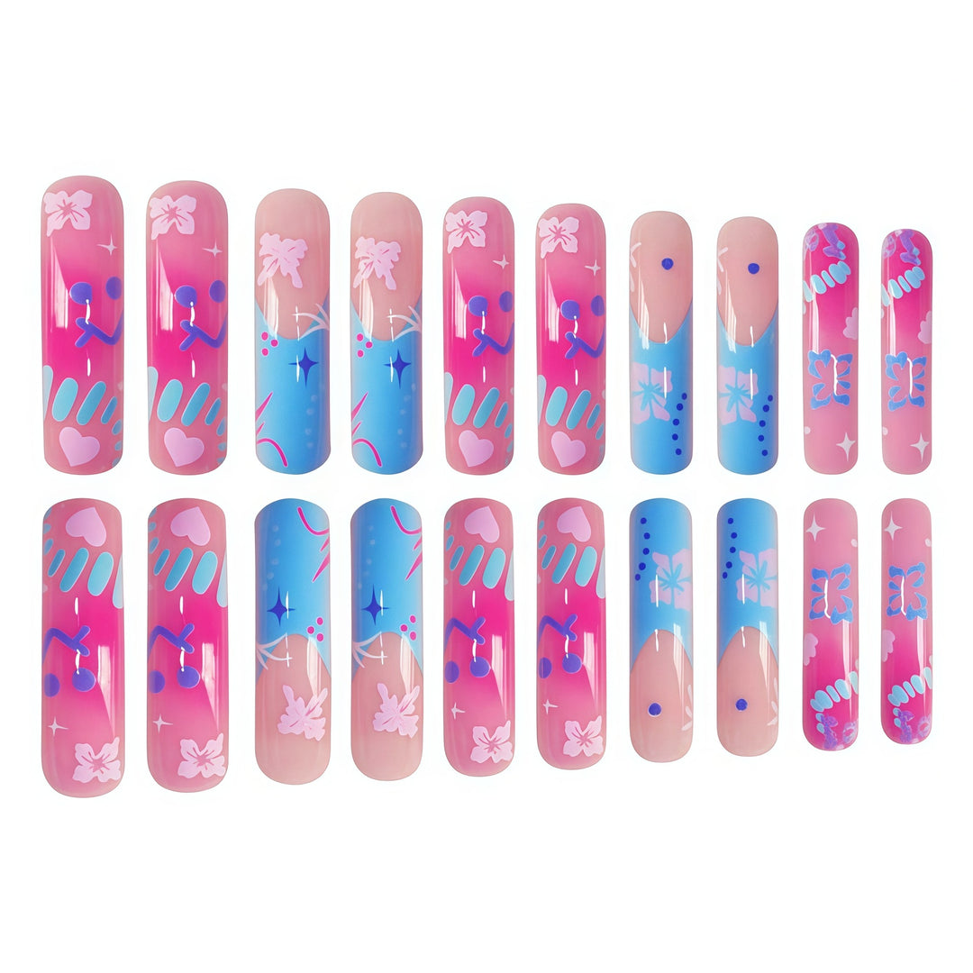 Artistic Press-On Nail Extensions Bowlift