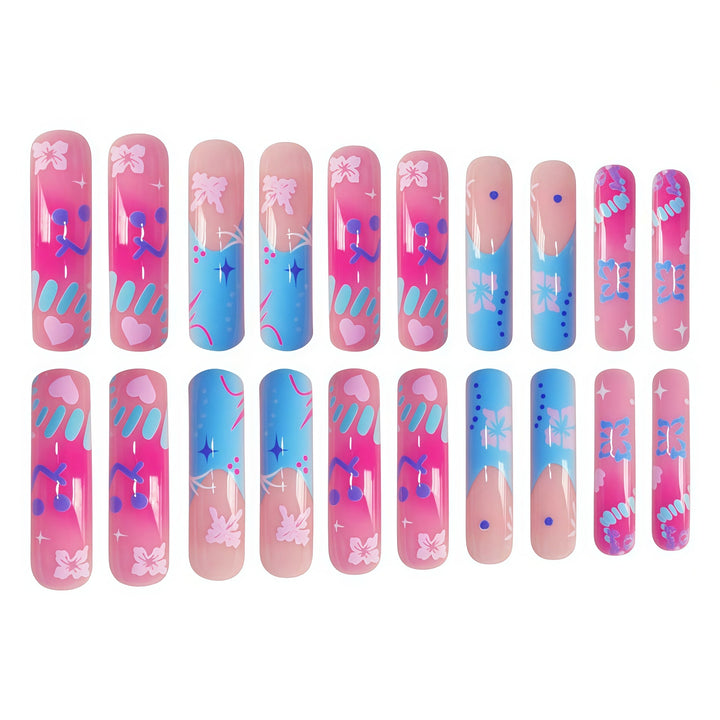 Artistic Press-On Nail Extensions Bowlift
