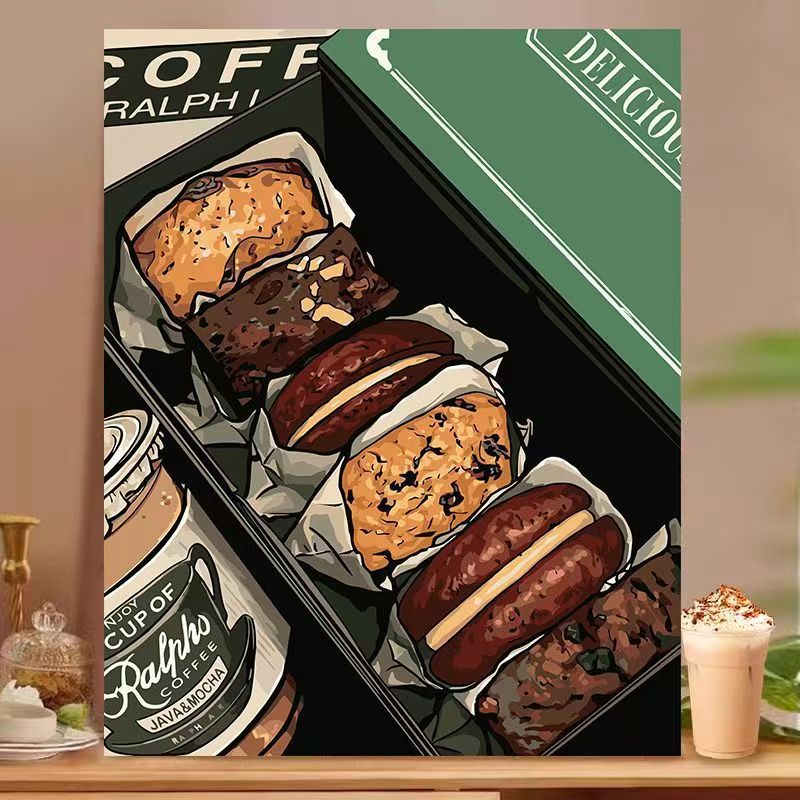 Dessert-Inspired Decorative Canvas Art Bowlift
