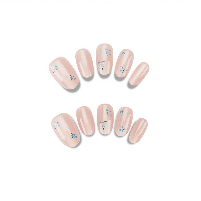 Floral Design Press On Nails Bowlift
