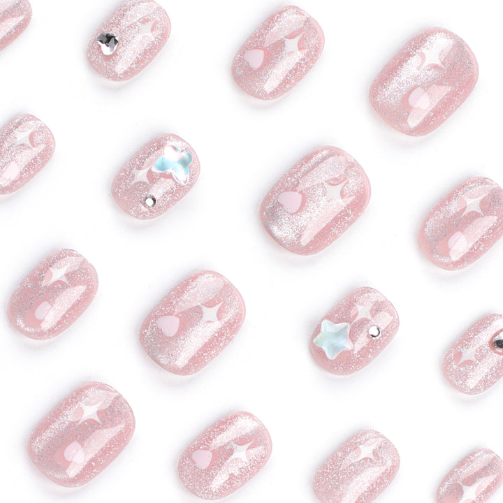 Artful Nail Art with Sparkling Accents Bowlift