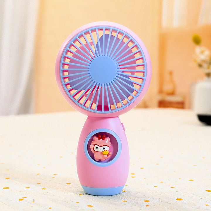 Women Portable Handheld Fan with Creative Animal Design Bowlift