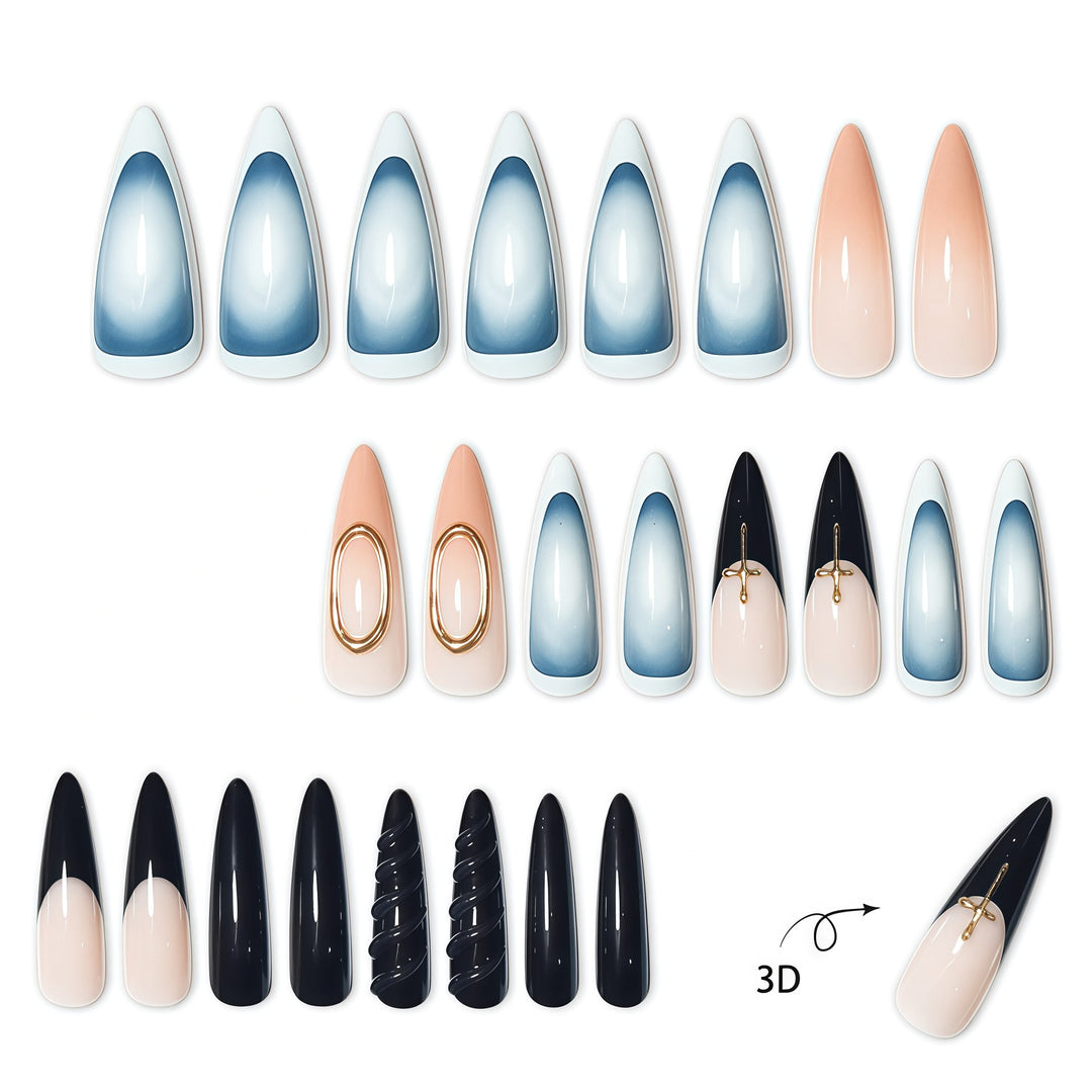 Premium Stiletto Nail Art Extensions Bowlift