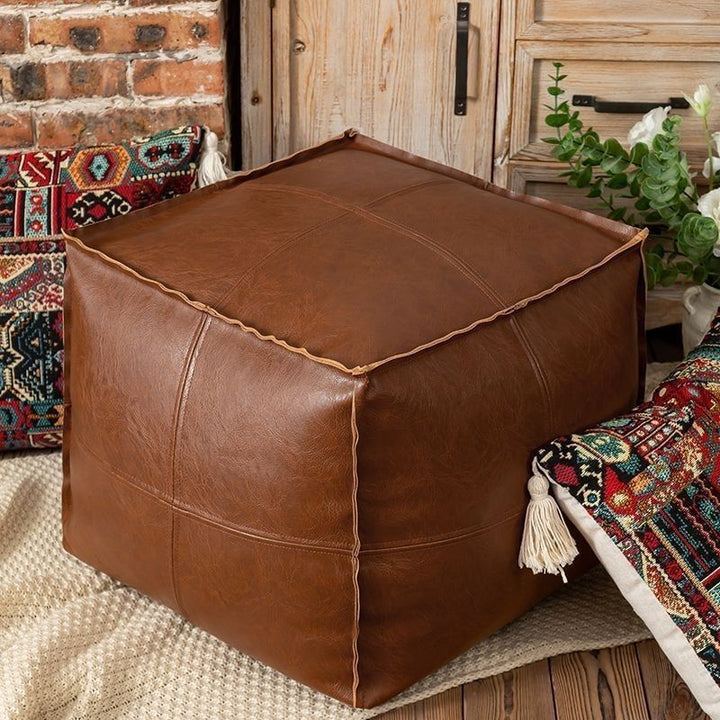 Ladies Comfortable Seat Pouf made of high-quality Faux Leather Bowlift