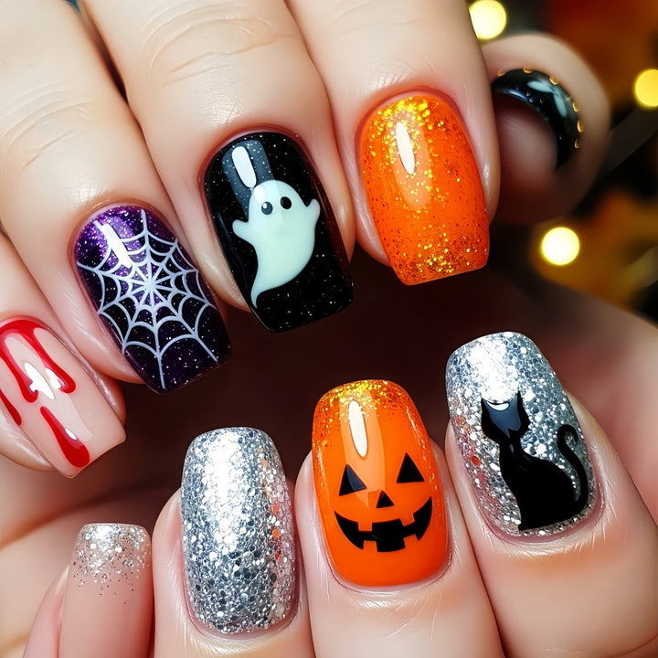 Creative Halloween Fake Nails Bowlift