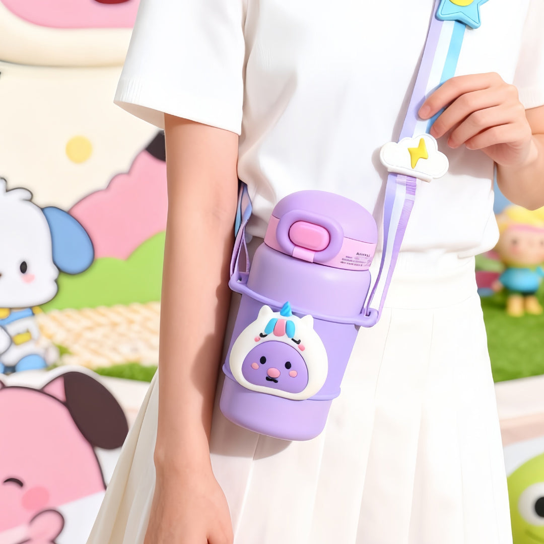 Women's children's drinking bottle with cute animal design Bowlift