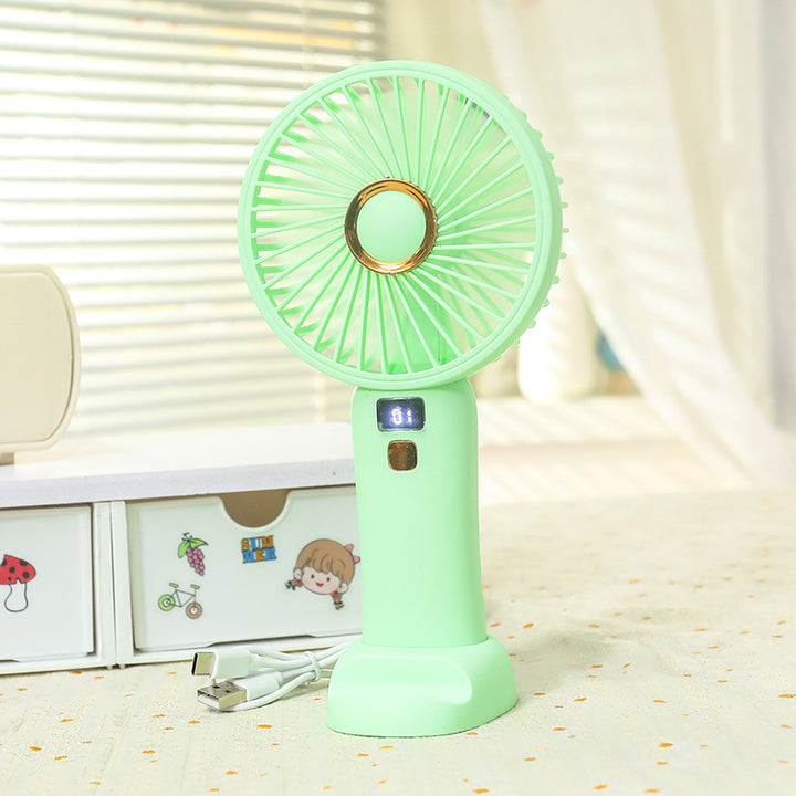 Women's Portable Hand Fan with Energy-Efficient USB Charging Function Bowlift