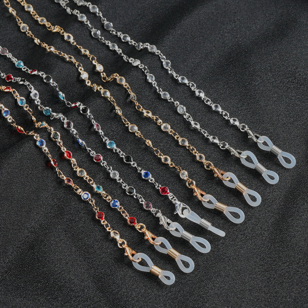 Stylish Gemstone Eyewear Chain Bowlift