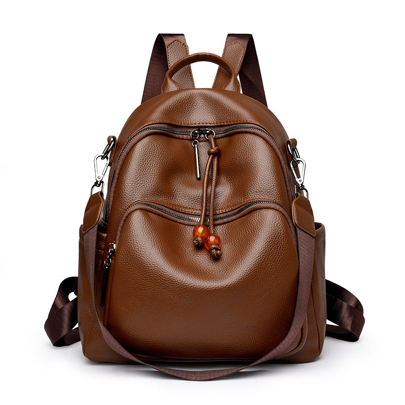 Premium Leather Travel Backpack Bowlift