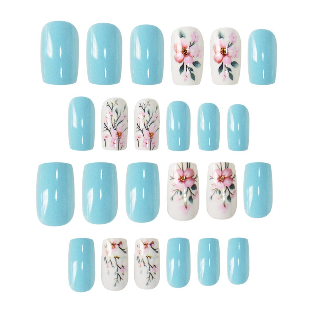 Floral Design Nail Art Extensions Bowlift
