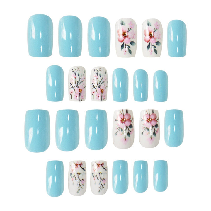 Floral Design Nail Art Extensions Bowlift