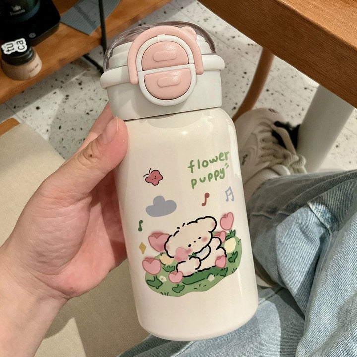 Ladies creative water bottle with animal motif Bowlift