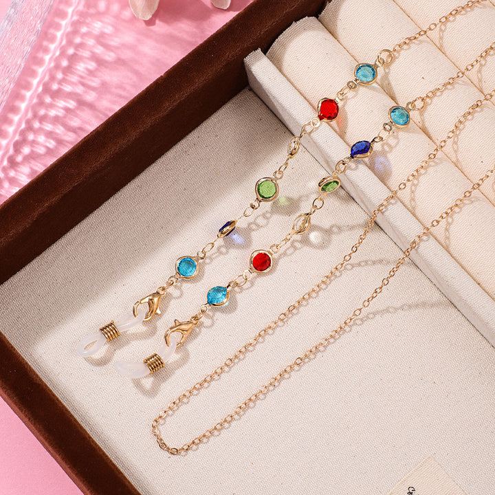 Artistic Beaded Eyewear Chain Bowlift