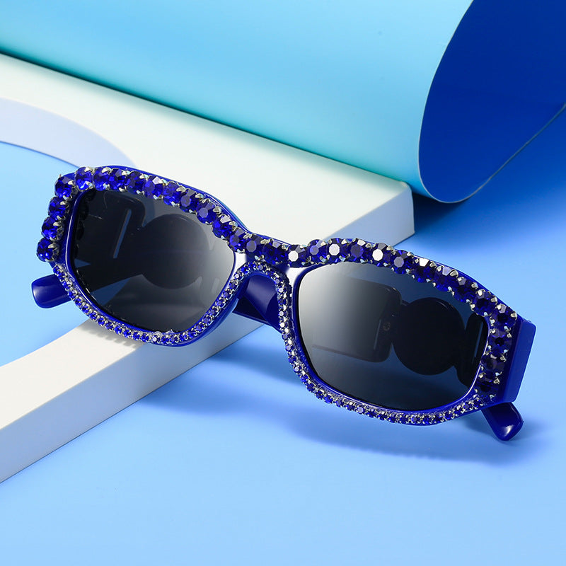 Women's Glamorous Sunglasses with Sparkling Accents Bowlift