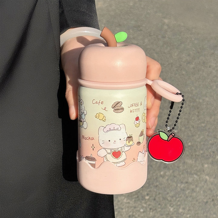 Women portable coffee cup with creative lid Bowlift