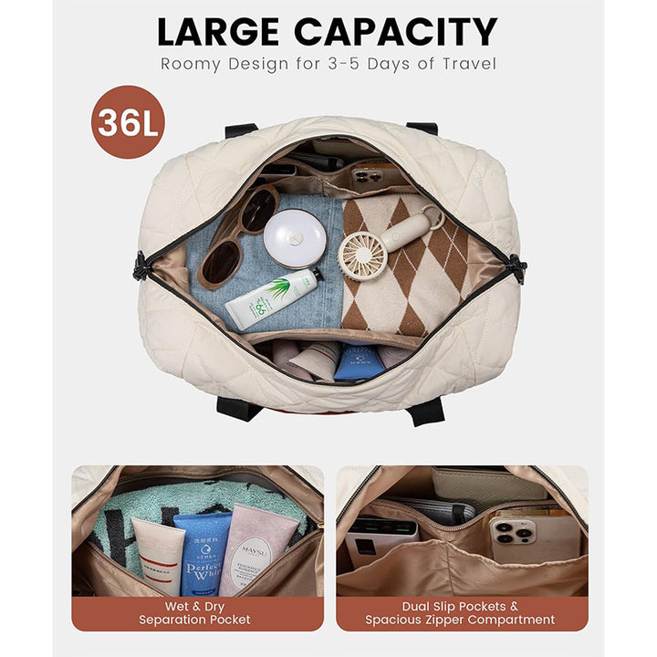 Multifunctional Travel Bag with Insulating Inner Compartment Bowlift