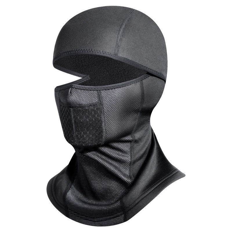 Thermal Fleece Full Face Balaclava with Breathable Mesh Vent and Integrated Neck Gaiter Bowlift