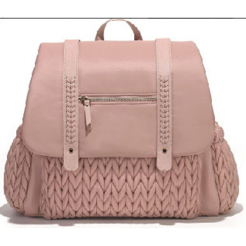 Padded backpack with braided design Bowlift