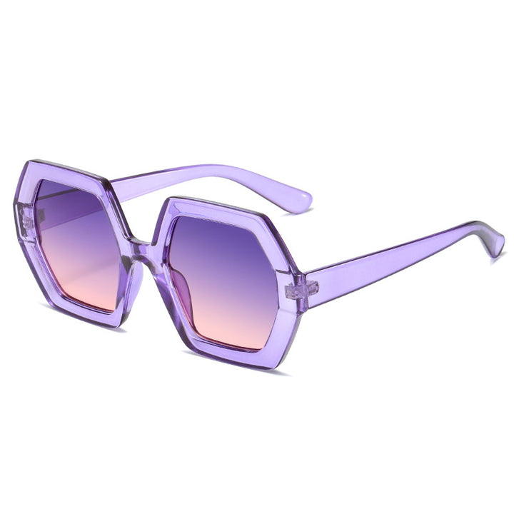 Ladies hexagonal sunglasses with comfortable frame Bowlift
