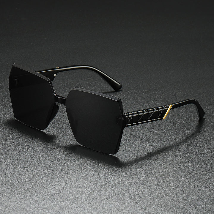 Luxurious Oversized Hexagonal Sunglasses Bowlift