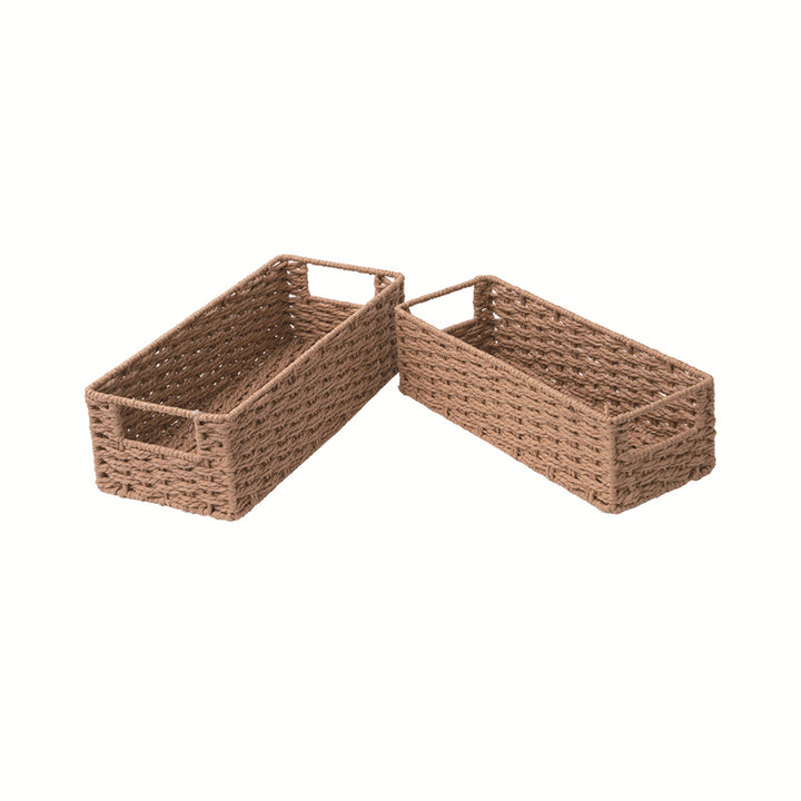 Rectangular Woven Storage Basket Bowlift