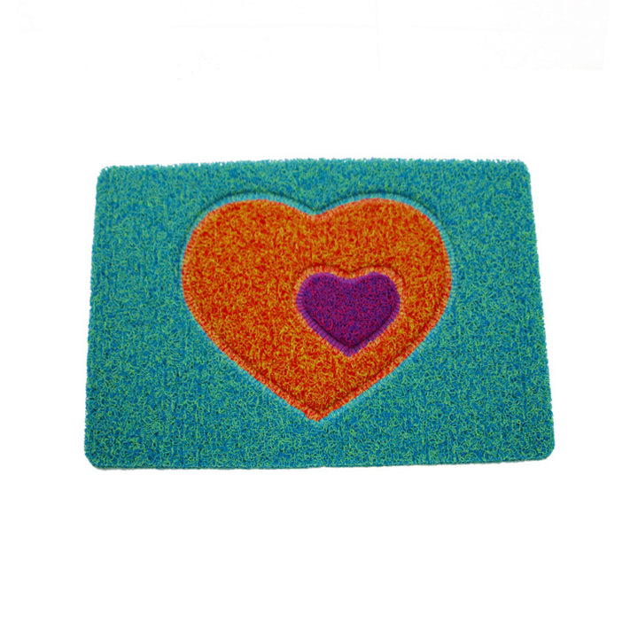 Decorative Heart-Themed Door Mat Bowlift
