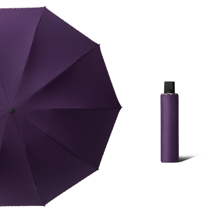 Women Ultra-Light Folding Umbrella with Sturdy Frame Bowlift