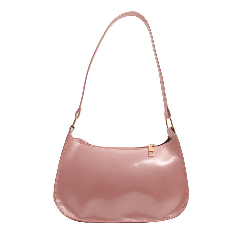 Chic Patent Leather Shoulder Bag Bowlift