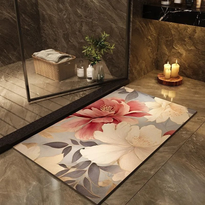 Modern Geometric Bath Mat Bowlift