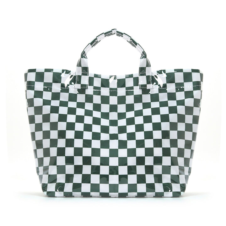 Beach bag with colorful check pattern and water-repellent coating Bowlift
