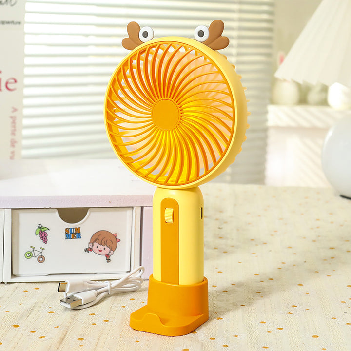 Portable Usb Hand Fan with Creative Animal Design Bowlift