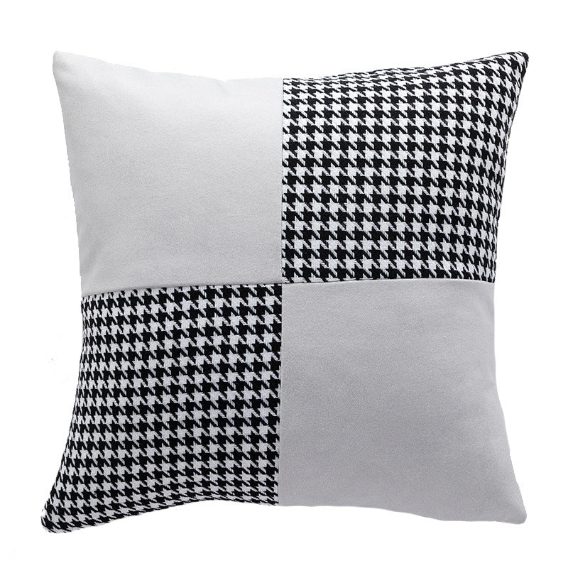 Contemporary Patchwork Accent Cushion