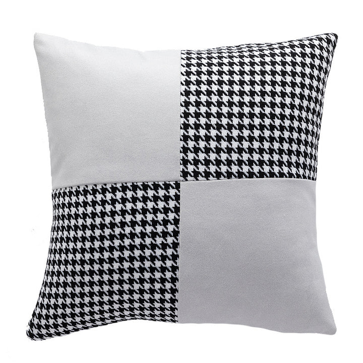 Contemporary Patchwork Accent Cushion