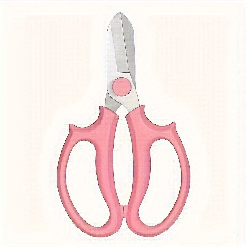 Compact stainless steel multi-purpose kitchen and craft scissors with Ergonomic non-slip handles Bowlift