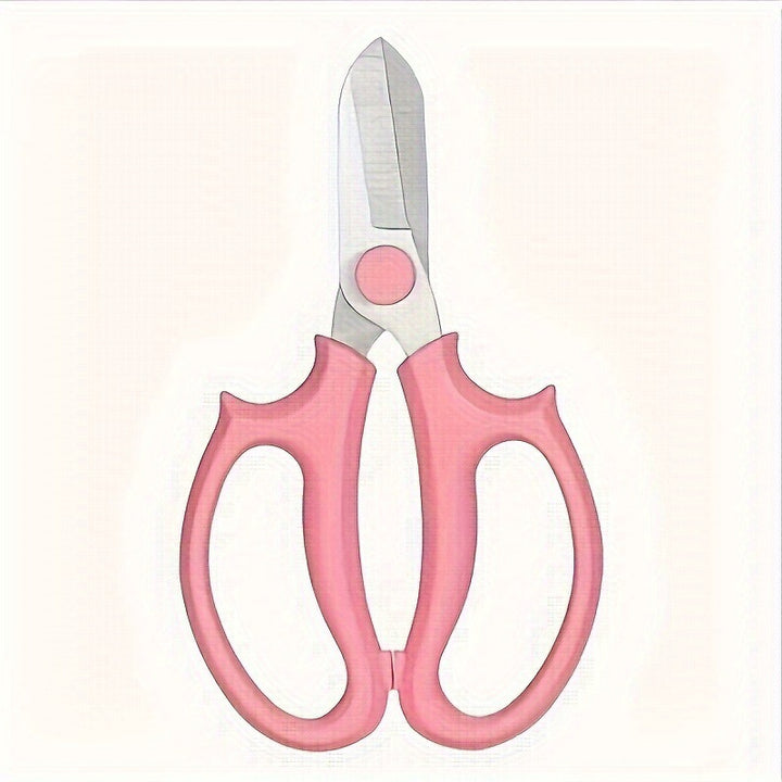 Compact stainless steel multi-purpose kitchen and craft scissors with Ergonomic non-slip handles Bowlift