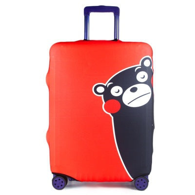 Tropical Leaf Print Hard Shell Luggage Bowlift