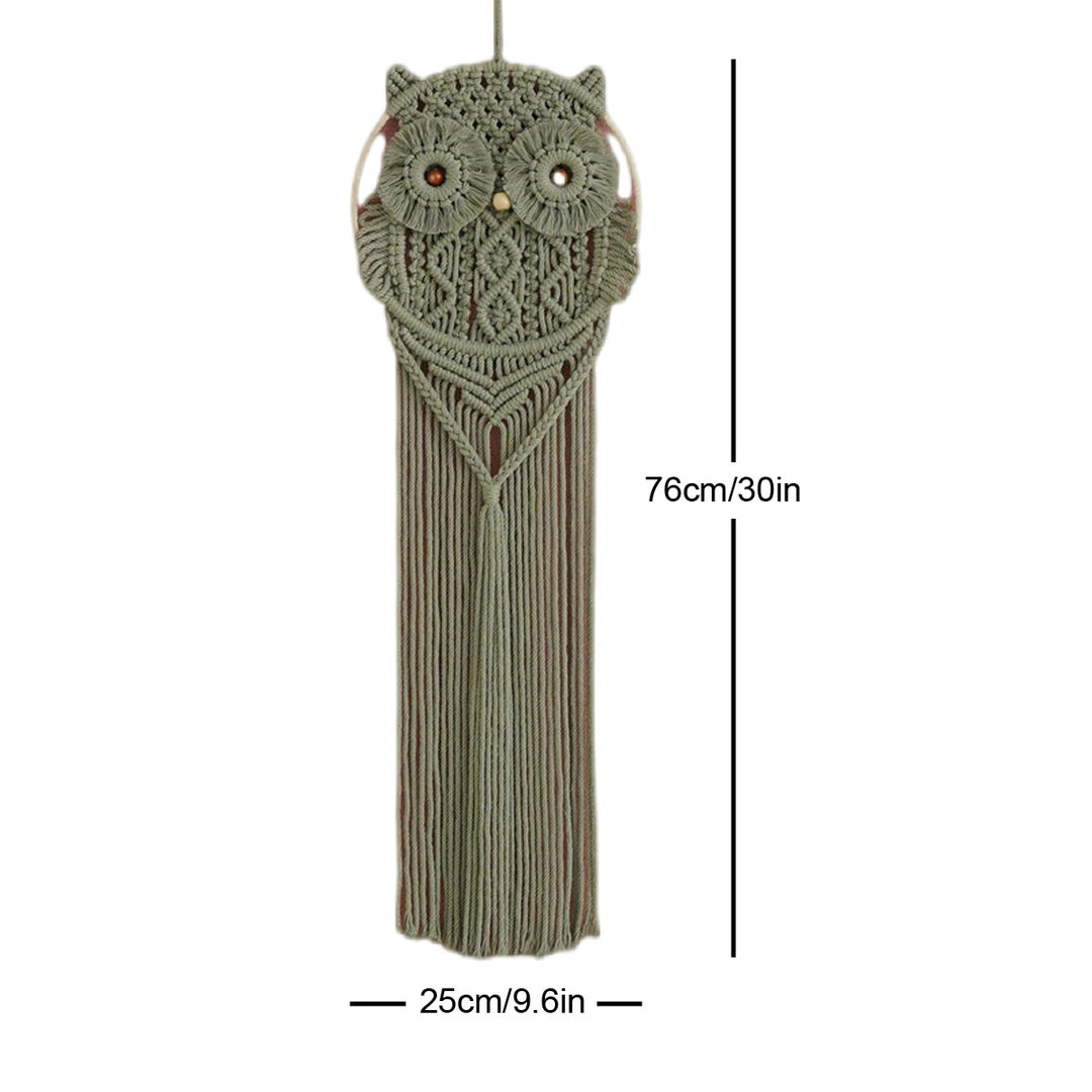 Decorative Owl Macrame Wall Hanging Bowlift