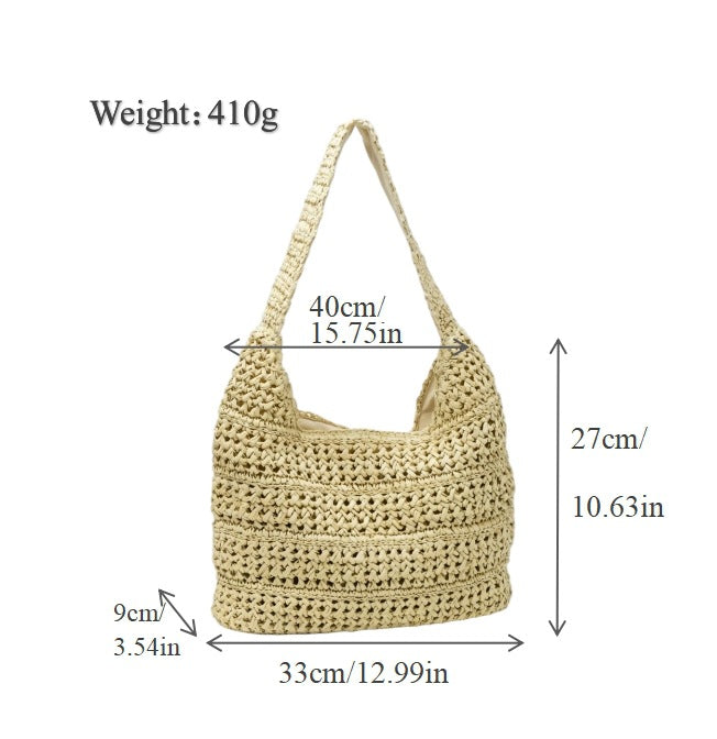 Hobo Bag Made of Hand-Knotted Material Bowlift