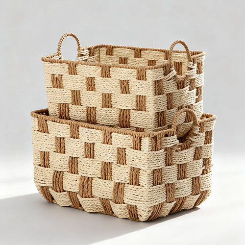 Basket with decorative honeycomb design Bowlift