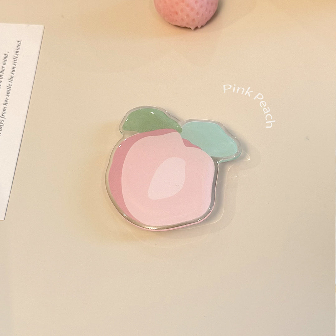 Original coaster in peach-shaped design Bowlift