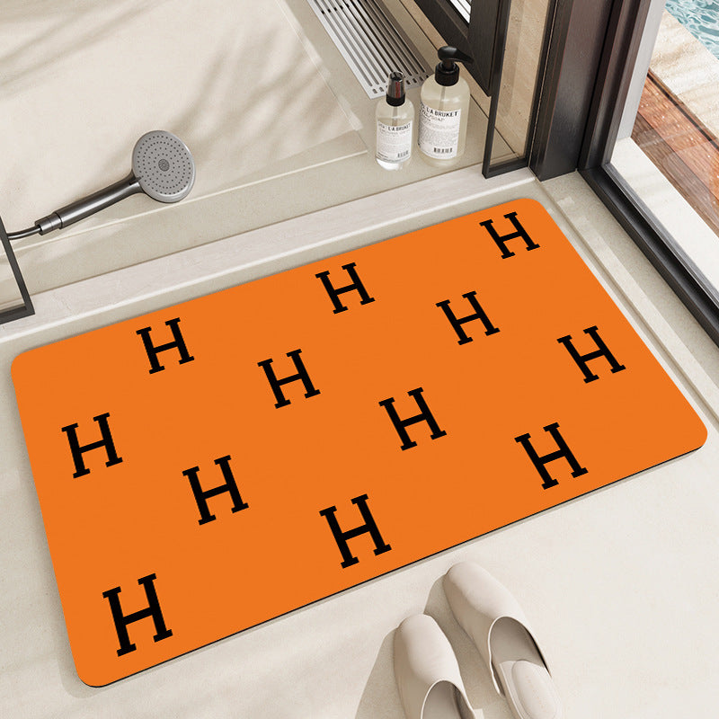 Non-Slip Abstract Design Bath Mat Bowlift