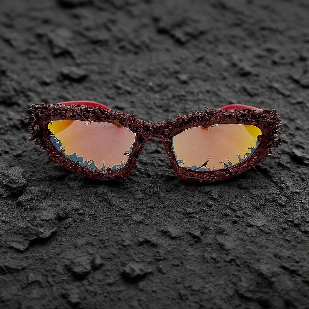 Women's sporty sunglasses with innovative, artistic frame Bowlift