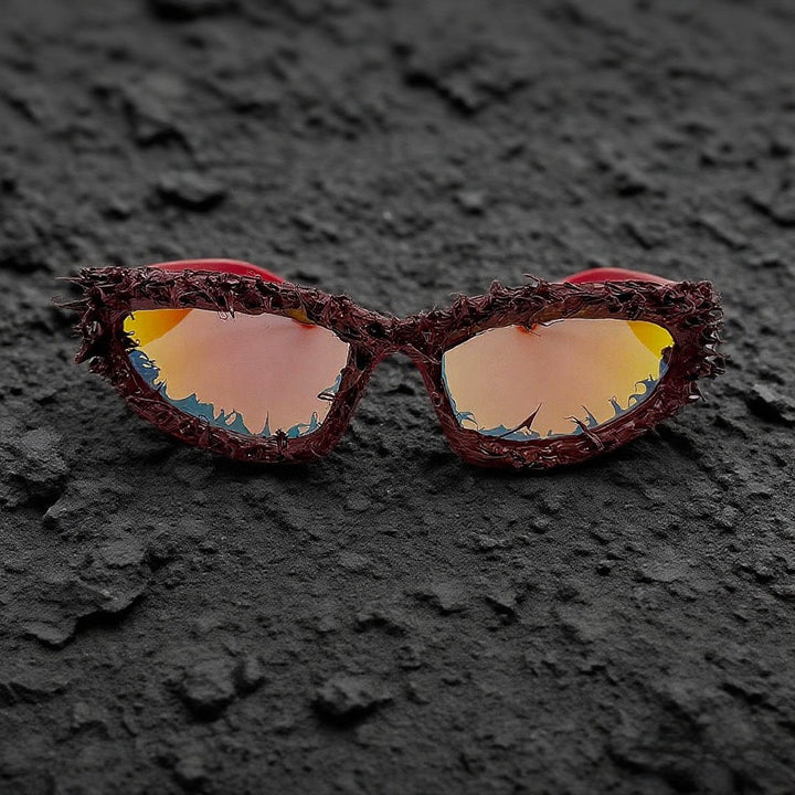 Women's sporty sunglasses with innovative, artistic frame Bowlift