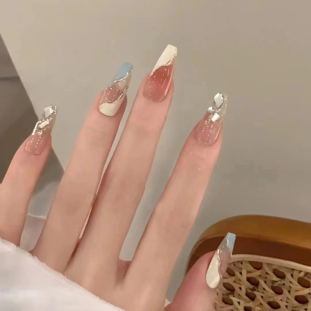 Artistic Press-On Nail Extensions Bowlift