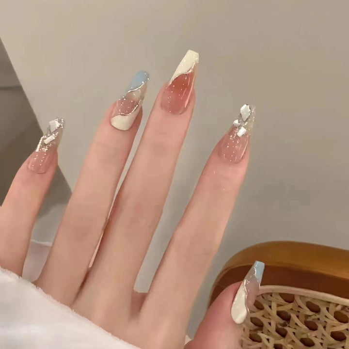 Artistic Press-On Nail Extensions Bowlift