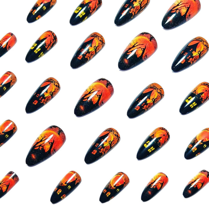 Art Nails in Creative Halloween Design Bowlift