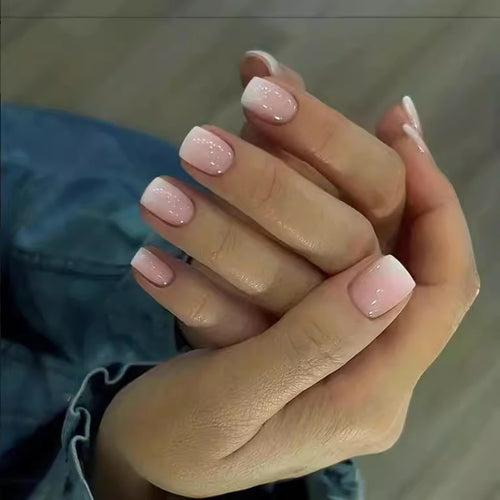 DIY Natural French Tip Press-On Nails Bowlift