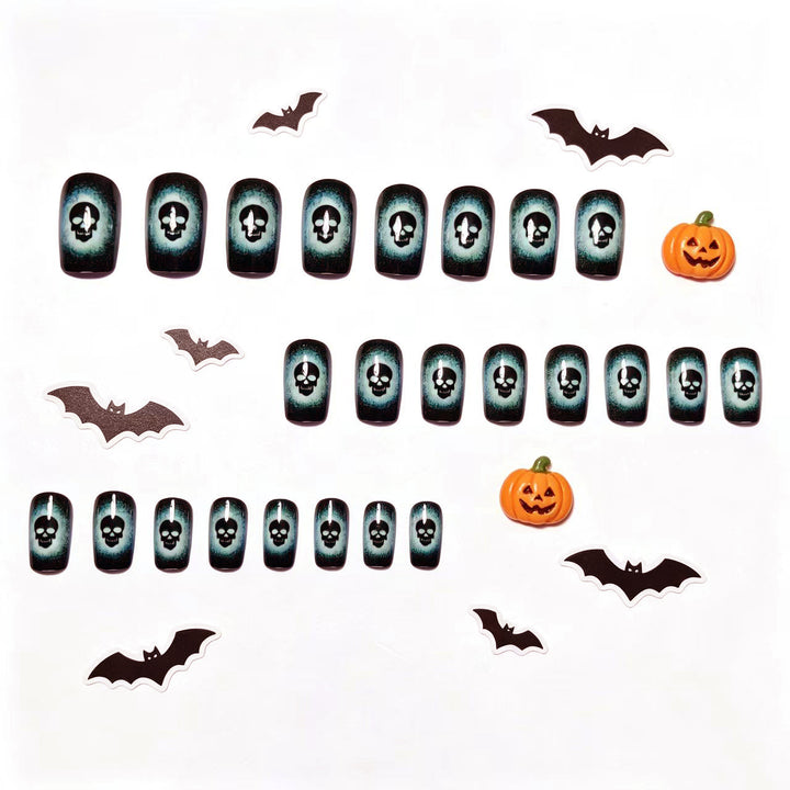 Artifical nails with creative skull design Bowlift